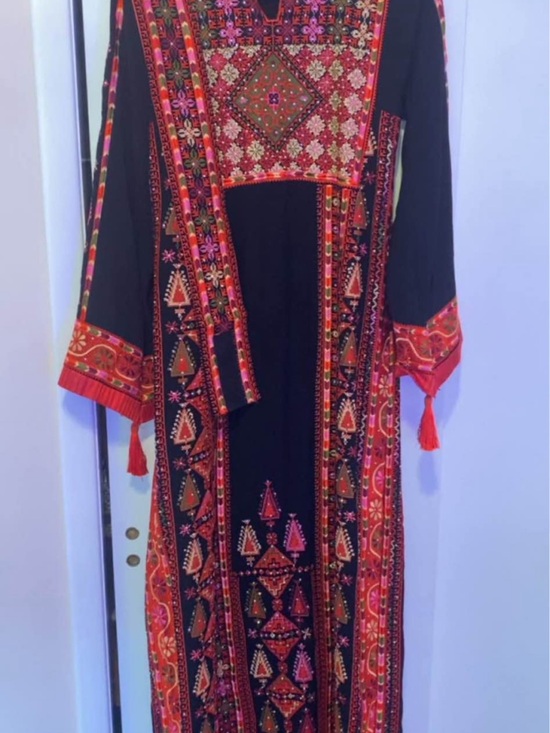 Delicious Other - Delicious Black Tunic with Red and Pink Embroidery